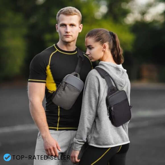 RFID Blocking Crossbody Sling Backpack Casual Utility Chest Bag Travel Workout